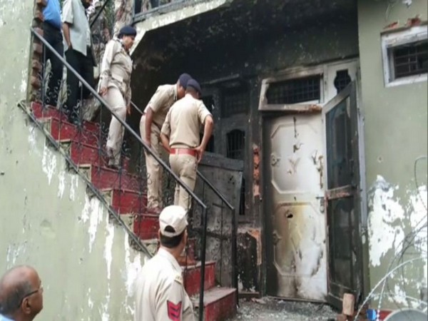 Visuals from the encouter site in Ramban, Jammu and Kashmir. Photo/ANI