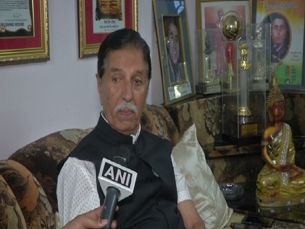 GL Batra, father of martyr Vikram Batra speaking to ANI in Palampur, Himachal Pradesh. Photo/ANI 