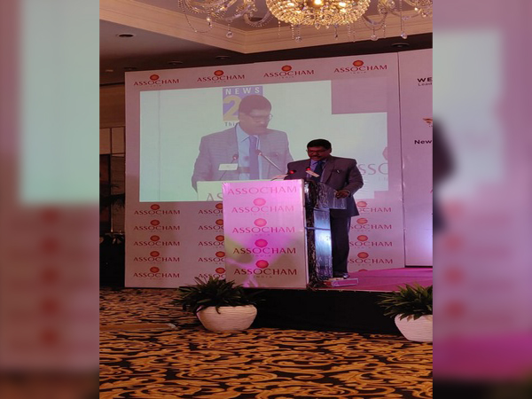 Justice B R Gavai speaking at the conference in New Delhi on Saturday. Photo/ANI