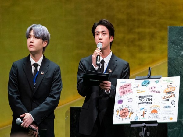 BTS at United Nations General Assembly. (Image source: Twitter)
