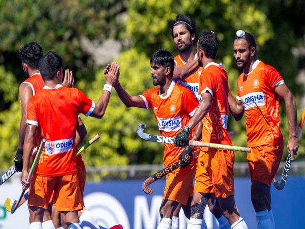 India celebrate after defeating Argentina (Photo/ Hockey India)