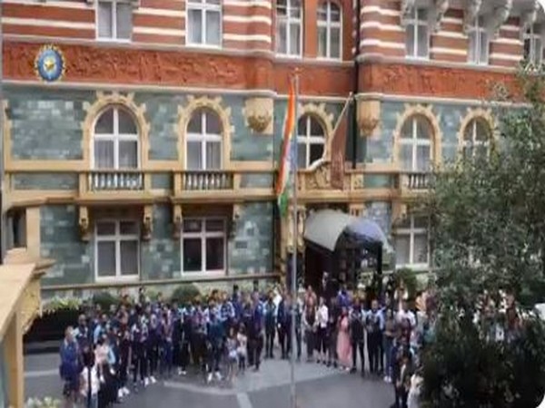 Team India hoist flag ahead of Day 4 of Lord's Test (Photo/ BCCI Twitter)