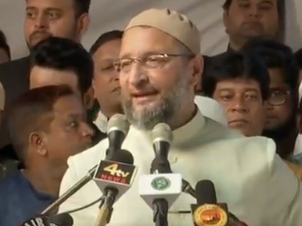 AIMIM chief Asaduddin Owaisi in Hyderabad (Photo/ANI)