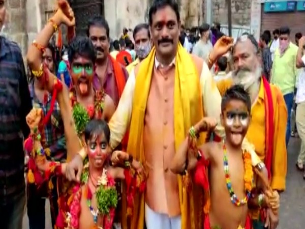Bonalu celebrations kick off in Hyderabad. (Photo/ANI)
