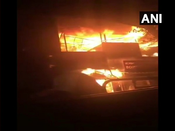 A visual from the incident of fire at hotel in Bengaluru.