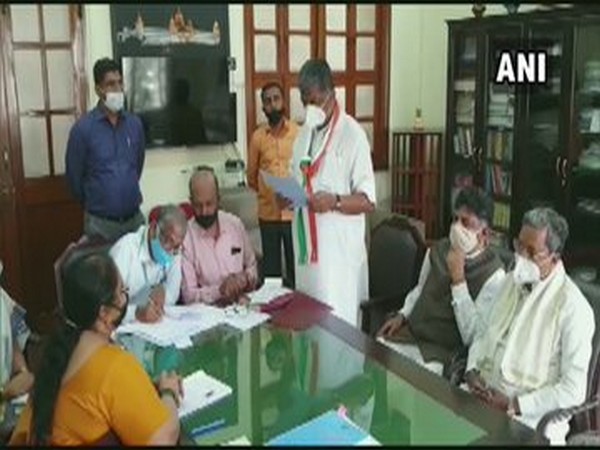 BK Hariprasad and Naseer Ahmed from Congress filed their nominations on Thursday in Bengaluru, as party's candidates for the Legislative Council elections.