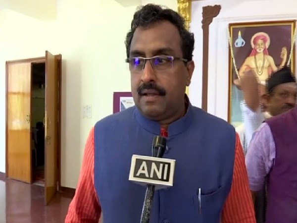 BJP National General Secretary Ram Madhav speaking to ANI in Bengaluru. 
