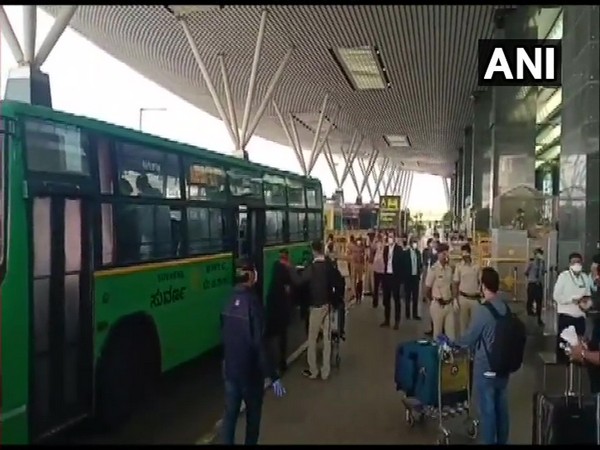 Visuals from Kempegowda international airport. (Photo/ANI)