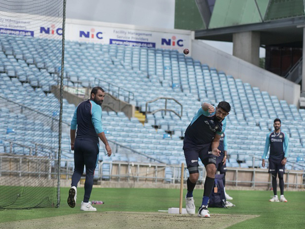 Indian bowlers during the training session (Image: BCCI)