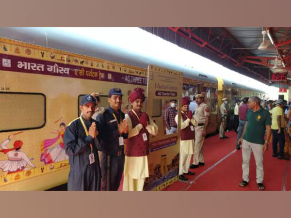 Shri Ramayana Yatra: First India-Nepal Bharat Gaurav tourist train (Photo/ANI)