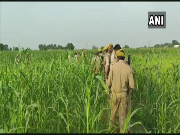 Police personnel visiting incident spot in Bhadohi, Uttar Pradesh on Thursday. (Photo/ANI)