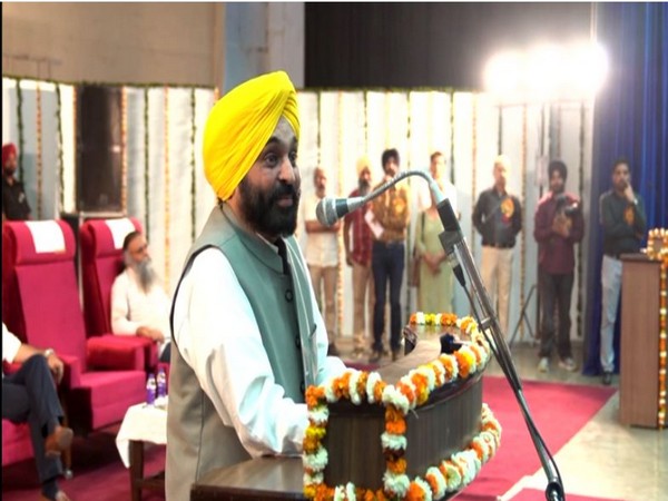 Visuals of Punjab Chief Minister, Bhagwant Mann (Photo/ANI)