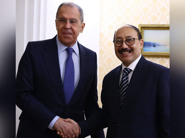Russian Foreign Minister Sergey Lavrov and Indian Foreign Secretary Harsh Shringla (Photo/ANI)