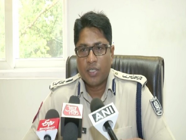 Deputy Commissioner of Police Anup Sahoo speaking to media persons in Bhubneswar, Odisha on July 1. Photo/ANI