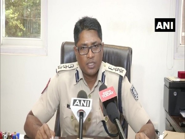 DCP Anup Kumar Sahoo speaking to media in Bhubaneswar, Odisha on Wednesday.