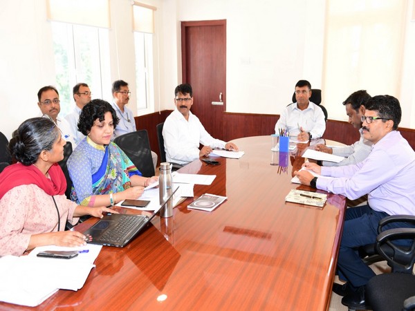 Odisha Chief Secretary Asit Tripathy in meeting with officials at Bhubaneswar on Saturday