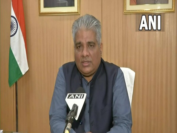 Union Minister for Environment, Forest and Climate Change Bhupender Yadav (Photo/ANI)