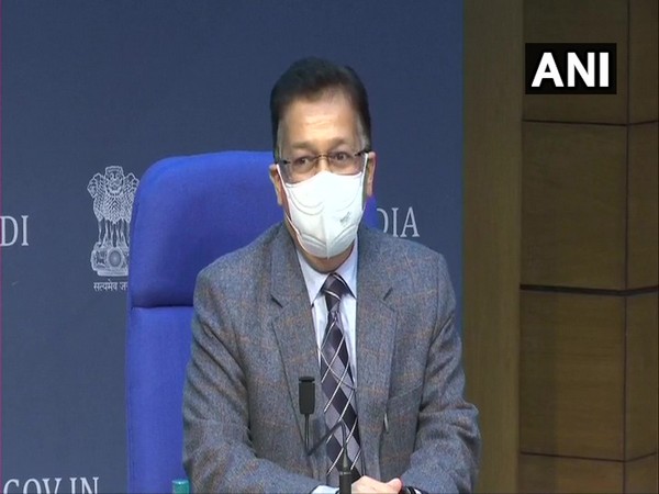 Union Health Secretary Rajesh Bhushan addressing a press conference on Tuesday.