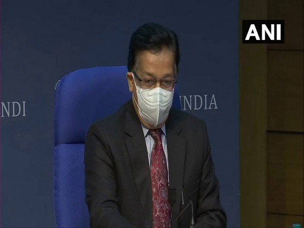Rajesh Bhushan, Secretary, Union Health Ministry during a press conference in New Delhi on Tuesday. (Photo/ANI)