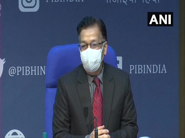 Union Health Secretary Rajesh Bhushan during a press conference on Tuesday. (Photo/ANI)
