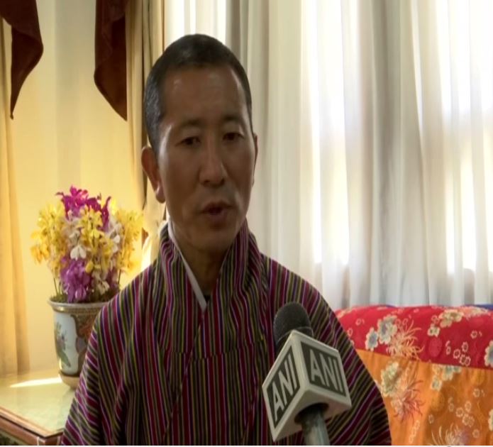 Bhutanese Prime Minister Lotay Tshering speaking to ANI on Sunday.