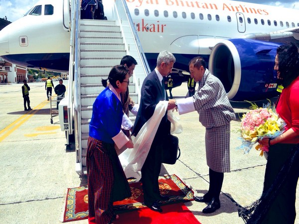 External Affairs Minister Subrahmanyam Jaishankar being welcomed in Bhutan for his first bilateral visit after assuming office (Photo/Raveesh Kumar, MEA Spokesperson)