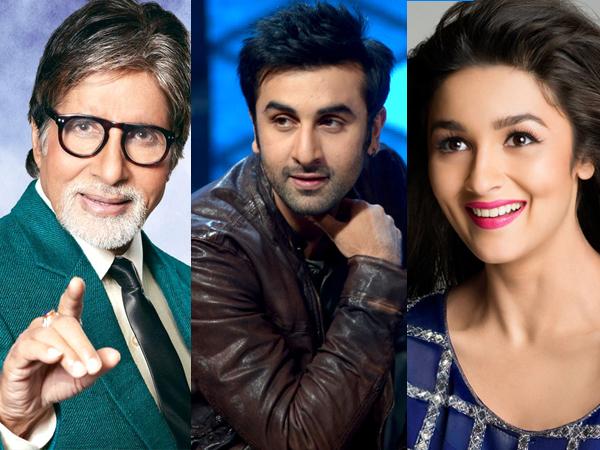 Amitabh Bachchan, Ranbir Kapoor and Alia Bhatt (Image source: Twitter)