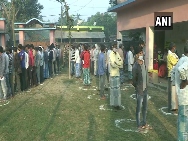 Visual from a polling booth in Bihar