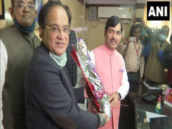 BJP leader Syed Shahnawaz Hussain takes charge as Bihar Industry Minister