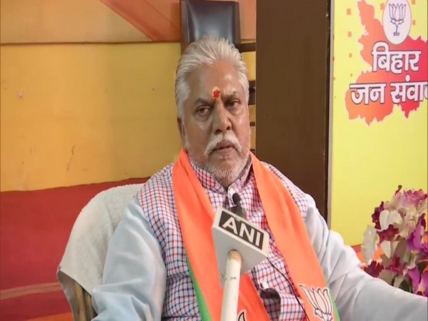 Agriculture Minister Prem Kumar speaking to ANI in Patna on Friday.