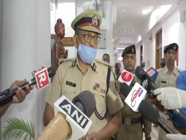 Bihar DGP Gupteshwar Pandey speaking to media in Patna on Friday.  Photo/ANI
