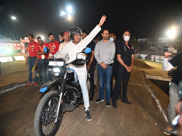 Chhattisgarh Chief Minister Bhupesh Baghel at the National Supercross Bike Racing Championship in Raipur. (Photo/CMO Chhattisgarh)