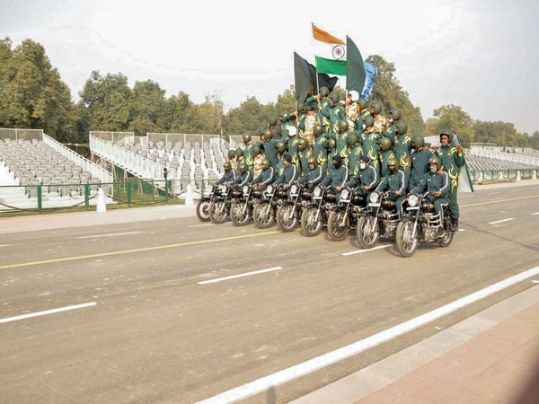 ITBP Daredevil's bikers  participated in Republic Day parade