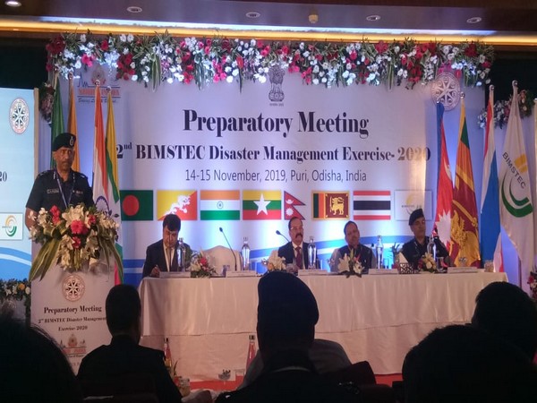 The two-day preparatory meeting for the 2nd BIMSTEC Disaster Management Exercise - 2020 taking place in Puri on Thursday.