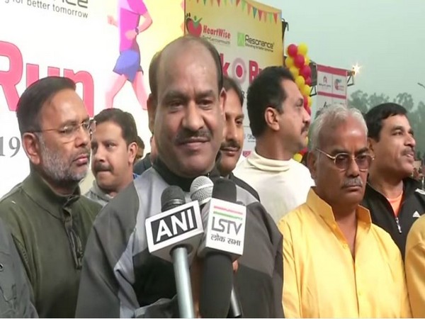 Lok Sabha speaker Om Birla speaks to media in Kota on Sunday [Photo/ANI]