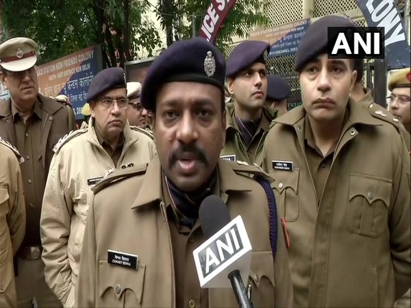 DCP South East Delhi Chinmoy Biswal talking to ANI in New Delhi on Monday 