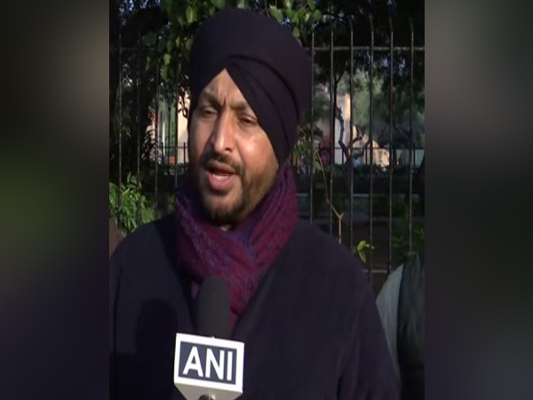 Ravneet Singh Bittu, the Congress MP from Ludhiana Lok Sabha constituency of Punjab speaking to ANI in New Delhi on Sunday. (Photo/ANI)