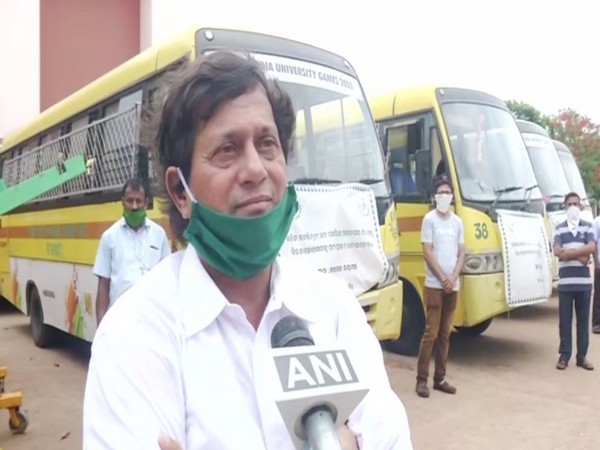 BJD MP Achyuta Samanta speaking to ANI on Monday in Bhubaneswar (Photo/ANI)