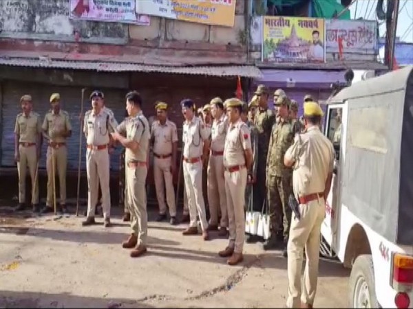 Security beefed up in Rajasthan's Karauli (Photo/ANI)