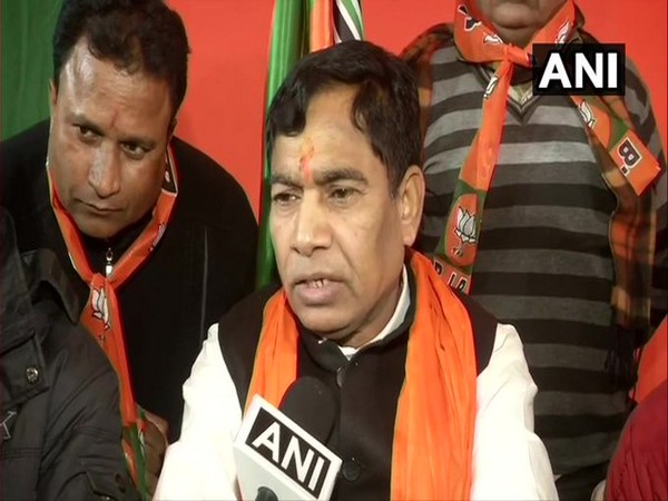 Yogendra Chandolia speaking to ANI in New Delhi. Photo/ANI