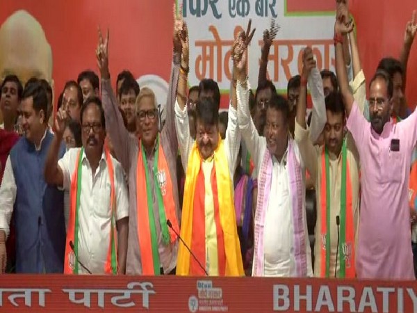 Three TMC MLAs and over 50 municipal councillors joined the BJP in New Delhi on Tuesday. (Photo/ANI)