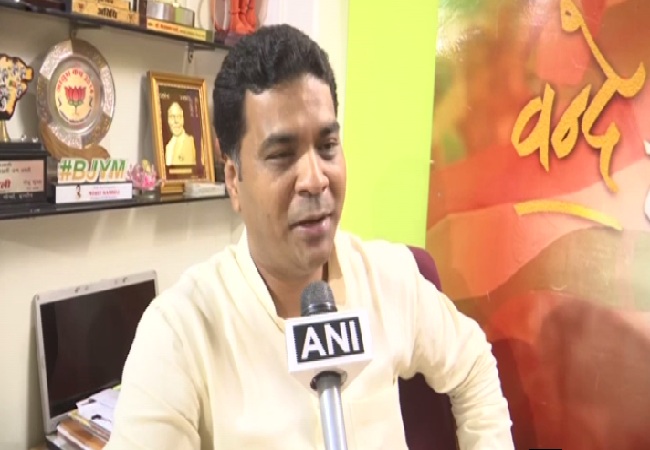 Madhya Pradesh unit BJP spokesperson Rahul Kothari speaking to ANI in Bhopal. Photo/ANI