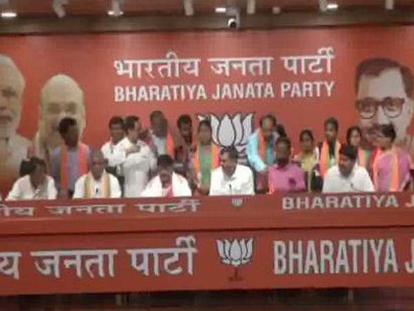 Several TMC leaders joined BJP in New Delhi on Monday. Photo/ANI