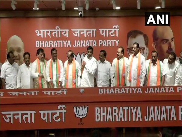 Three TDP and two Congress leaders on Thursday joined BJP in New Delhi.