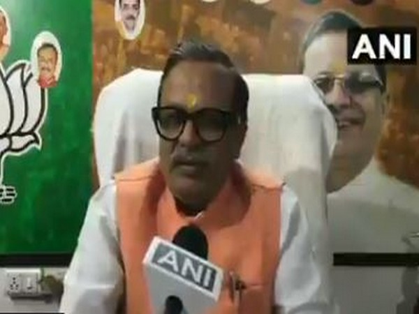 BJP leader Vineet Agarwal Sharda in Meerut. Photo/ANI