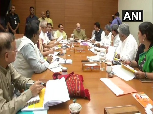 Maharashtra BJP Core Group meeting underway at New Delhi on Thursday.