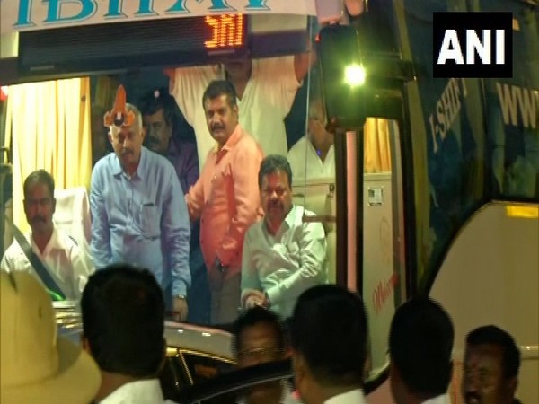  BJP MLAs reached Ramada resort in Bengaluru on Friday evening.