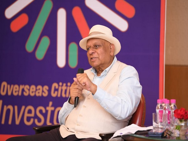 Honourary President of (WFUNA) Dr BK Modi during the launch of OCI Investors forum in New Delhi on Tuesday. Photo/ANI