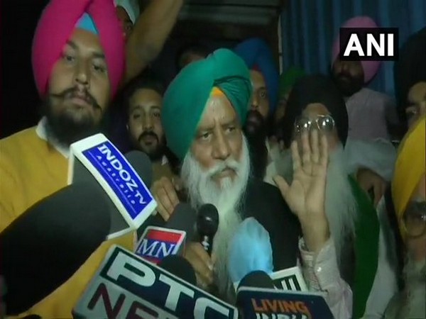 Bharatiya Kisan Union (Rajewal) chief, Balbir Rajewal talking to media on Friday. (Photo/ANI)