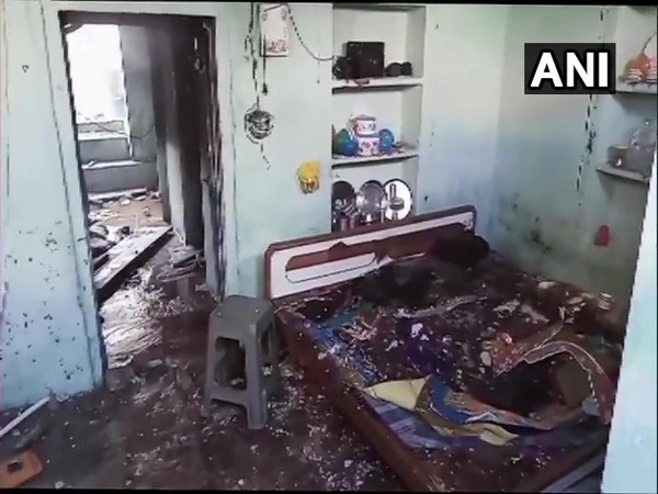The explosion site. Photo/ANI